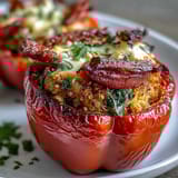 Stuffed Bell Peppers Quinoa Herbs
