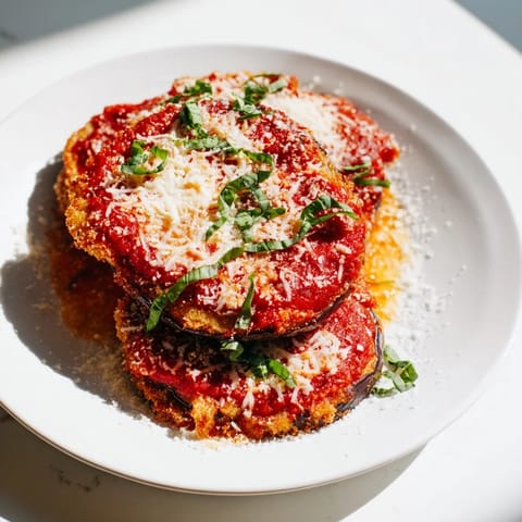 Crispy Breaded Eggplant Parmesan