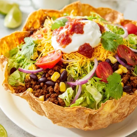 Taco Salad Tortilla Bowl