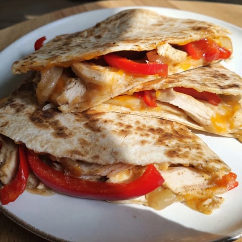Chicken Quesadilla grilled cheese