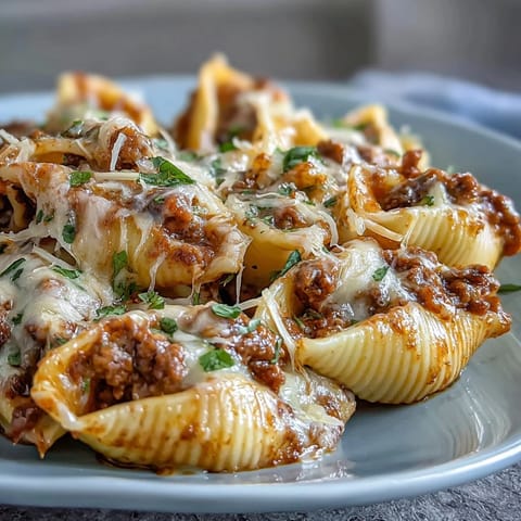 One Pot Creamy Beef Shells