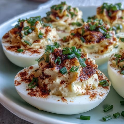 Classic Deviled Eggs Paprika Chives