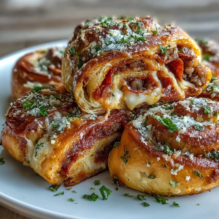 A sliced Irresistible High Protein Pepperoni Pizza Roll shows savory ground beef, pepperoni, and melted mozzarella inside protein-rich dough.